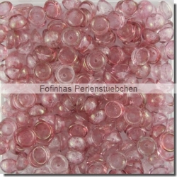 #00.02 - 50 Stück Teacup Beads 2x4 mm - Crystal Luster Pink