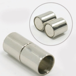 1 Magnet-Verschluss Ø 20x9mm zum Kleben - Edelstahl