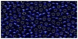 10 g TOHO Seed Beads 11/0 TR-11-0028 D Sapphire Dark Silver-Lined (A,D)