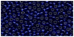 10 g TOHO Seed Beads 11/0 TR-11-0028 D Sapphire Dark Silver-Lined (A,D)