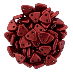 #43 10g Triangle-Beads 6mm - Color Trends: Saturated Metallic Tomato Red