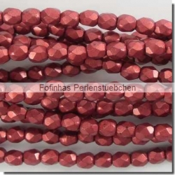 #10.12 50 Stück - 3,0 mm Glasschliffperlen - ColorTrends: ColorTrends: Saturated Metallic Cherry Tomato