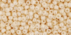 10 g TOHO Seed Beads 11/0 TR-11-0123 - Opak-Lustered Lt Beige (C)