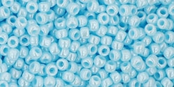 10 g TOHO Seed Beads 11/0 TR-11-0124 - Opaque-Lustered Pale Blue