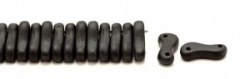 #00.00 - 50 Stück Link Beads 3x10 mm - Jet Matte