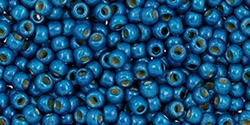 10 g TOHO Seed Beads 11/0 TR-11-PF584 F - Permanent Finish - Matte Galvanized Dk Teal Blue (Turquoise) (A,C,D)