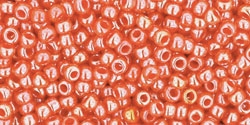 10 g TOHO Seed Beads 11/0 TR-11-0129 - Opaque-Lustered Pumpkin