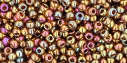 10 g TOHO Seed Beads 11/0 TR-11-0459 - Gold Lustered Dk Topaz (C)