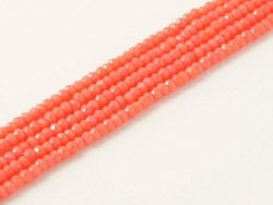 200 facetierte Rondelle 1,5*1mm Lt Red Coral