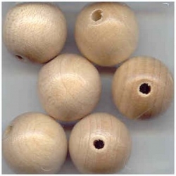 10 Stück Holzkugeln ca. 16 mm-natur