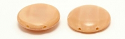 #00.12 5 Stck. 2-Hole Cabochon 18x5mm - Crystal/Opal Beige