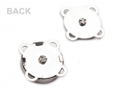 1 Magnet-DRUCK-Verschluss Ø 18 mm gunmetalfarben