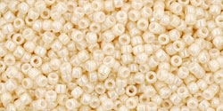 5g TOHO SeedBeads 15/0 TR-15-0123 - Opaque-Lustered Lt. Beige (C)