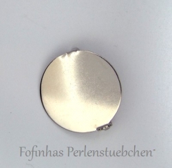 1 Anstecknadel 25mm mit Klebeplatte - Platinum