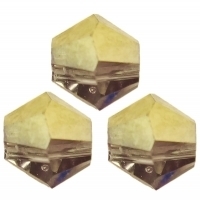 1 Strang Bicone 4 mm half gold metallic (120 Stück)