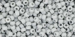 10 g TOHO Seed Beads 11/0 TR-11-0053 F - Opaque-Frosted Grey