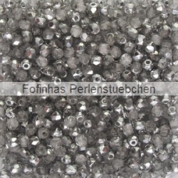 #01.00.01 50 Stück - 2,0 mm Glasschliffperlen - crystal half labrador
