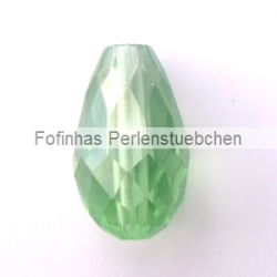 1 facetierter Tropfen 15x10 mm Peridot AB