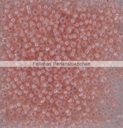 #15.00 - 10 g PRECIOSA Terra Rocailles 11/0 2,2 mm - Crystal/Salmon-Lined