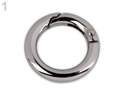 1 Ring-Verschluss Ø 18 mm - altsilber-farben