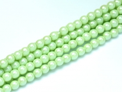02010/30021 - 1 Strang Perlen Ø 2 mm rund - mint green pearl shell