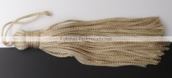 1 Stück Textil-Quaste (ca. 7,0cm) - mit Schlaufe - ecru