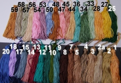1 Stück Textil-Quaste (ca. 7,0cm) - mit Schlaufe - dk brown