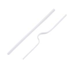 10 Stück - Pe Nasenbrückendraht weiß für Mundabdeckung - 20 cm (7.87) lang; 4 mm breit