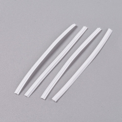 10 Stück - Pe Nasenbrückendraht weiß für Mundabdeckung - 20 cm (7.87") lang; 4 mm breit