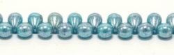 #10.01 - 20 Glastropfen 4x6mm opalin turquoise shimmer