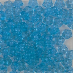 #01.06 50 Stück Blüten 5 mm - crystal aqua coating