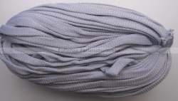 1 m Flachkordel aus Polyester ohne Kern 8mm breit (Hellgrau)