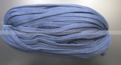 1 m Flachkordel aus Polyester ohne Kern 8mm breit (Dkl.-Blau)