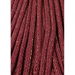 1 m Bobbiny Premium Baumwollkordel in Golden Wild Rose - Ø 5 mm