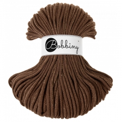 1 m Bobbiny Premium Baumwollkordel in Golden Mocha - Ø 5 mm