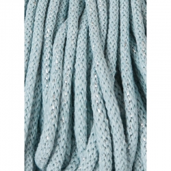 1 m Bobbiny Premium Baumwollkordel in Silverly Misty - Ø 5 mm