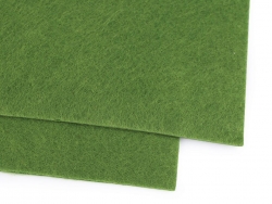 1 Filzmatte ca. 30x40 cm - grün ca. 2,3 - 2,5 mm dick