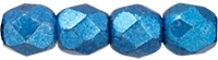 #36.03 50 Stück - 2,0 mm Glasschliffperlen - ColorTrends: Saturated Metallic Nebulas Blue