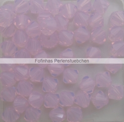 25 Stück - PRECIOSA-M.C. Bicone 6,0 mm - Rose Opal