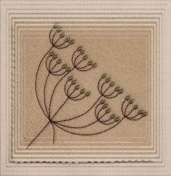 Stickdatei - Dillblüte - verschiedene Variationen