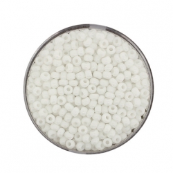 #14.00a - 10 g Rocailles 08/0 3,1 mm - Chalk White