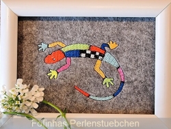 Stickdatei "Gekko - Harlekin"