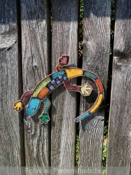 Stickdatei "Gekko - Harlekin"