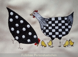 Stickdatei "Huhn - Punkte"