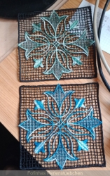 Stickdatei "Lace - Deckchen-Tulpen"