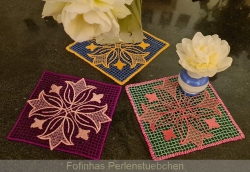 Stickdatei "Lace - Deckchen-Tulpen"