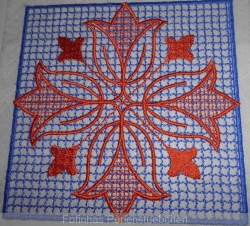 Stickdatei "Lace - Deckchen-Tulpen"