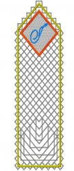 Stickdatei "FSL mit/ohne Organza - Lesezeichen - I"