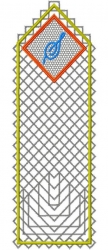 Stickdatei "FSL mit/ohne Organza - Lesezeichen - S"