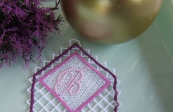 Stickdatei "FSL mit/ohne Organza - Lesezeichen - X"